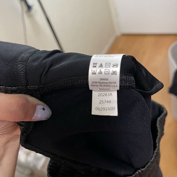 Spanx Faux Leather Jogger Pants Pull On High Rise Shaping Panel In Black Size L - Picture 8 of 8